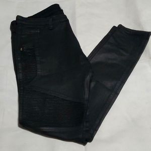 GOLDEN DENIM BLACK MOTO JEANS
